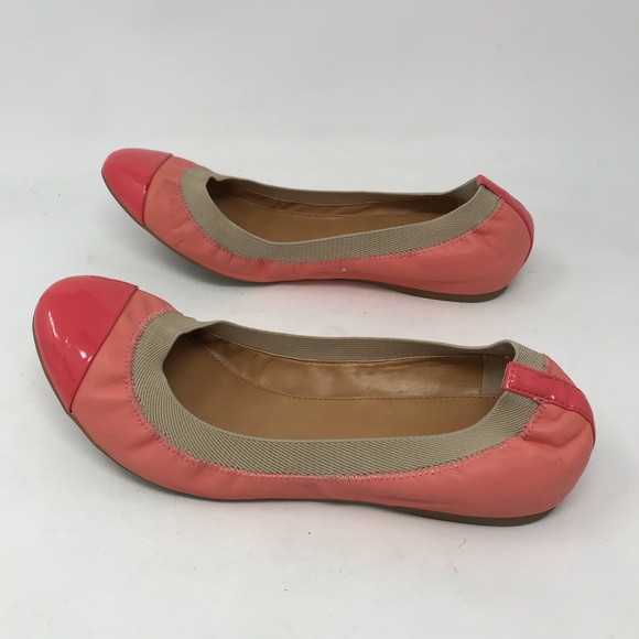 J Crew Marley Pink Patent Ballet Flats Shoes 50483 - Picture 6 of 8